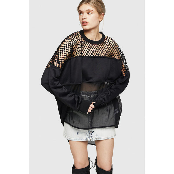 Diesel Women Mesh Sweatshirt