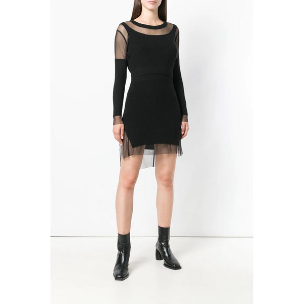 Diesel Women Mesh Long Sleeve Dress