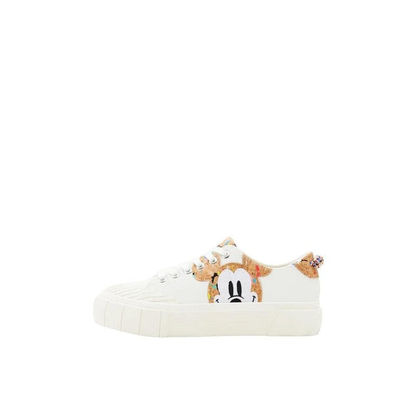 Desigual Women Mickey Platform Low Cut Trainers