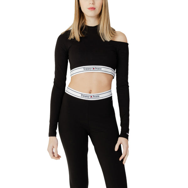 Tommy Hilfiger Shoulder Cut Out Crop Top