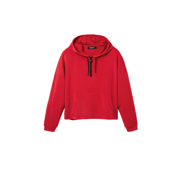 Desigual Women Cropped Sweatshirt Hoodie